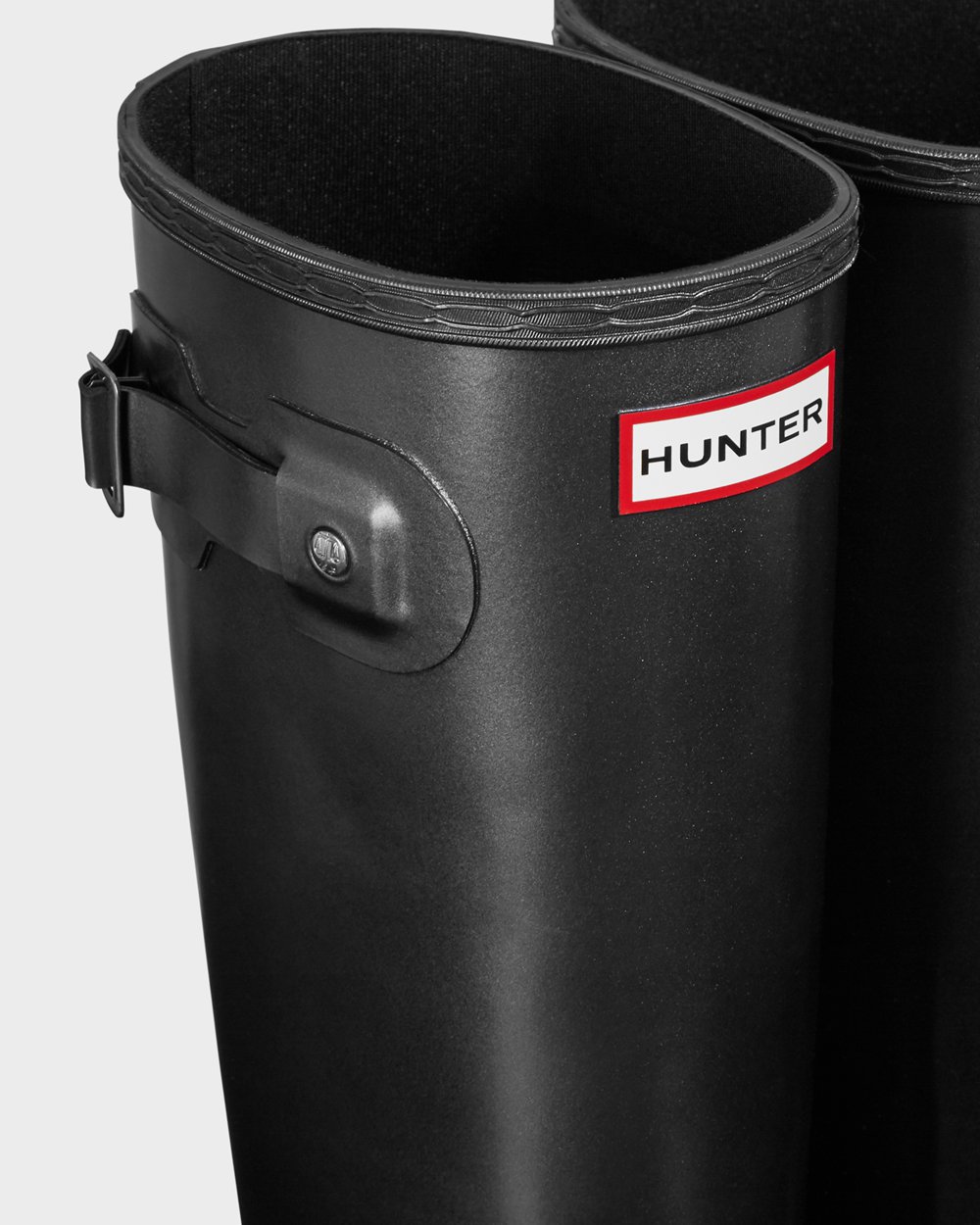 Womens Hunter Original Pearlized - Tall Rain Boots Black - 0258-IBKRS